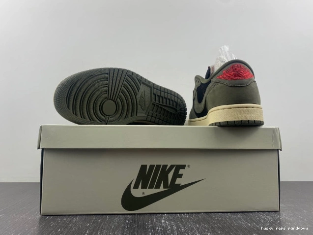Rep Husky 'BLACK X DM7866-002 SCOTT LOW OG AIR 1 SP OLIVE' TRAVIS JORDAN 0708